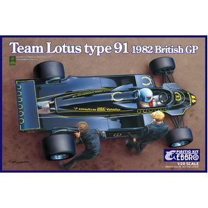 EBBRO 20012 Team Lotus Type 91 1982 British GP 1:20 Scale Model 