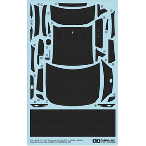 Tamiya 12659 Toyota 86/Toyota GT86 1:24 Scale Carbon Pattern Decal Set