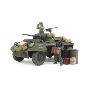Tamiya 25196 U.S. M8 Light Armored Car "Greyhound" Combat Patrol Set 1:35 Scale Special Edition Static Model 