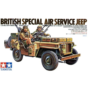 Tamiya 35033 British Sas Jeep Kit 1:35 Scale Model Military Minitures
