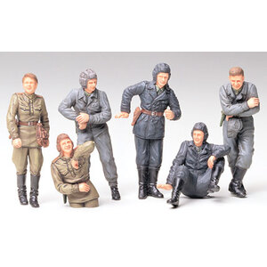 Tamiya 35214 Russian Army Tank Crew at Rest 1:35 Scale Model Military Miniature Series No.214 