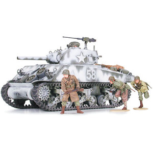 Tamiya 35251 U.S. Medium Tank M4A3 Sherman 105mm Howitzer 1:35 Scale Model Military Miniature Series No.251 