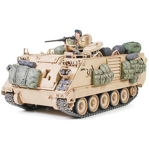 Tamiya 35265 U.S. M113A2 Armoured Personnel Carrier Desert Version 1:35 Scale Model Military Miniature Series No.265 