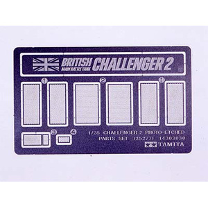 Tamiya 35277 Challenger 2 Photo-Etched Parts Set 1:35 Scale Model Military Miniature Series no.277 