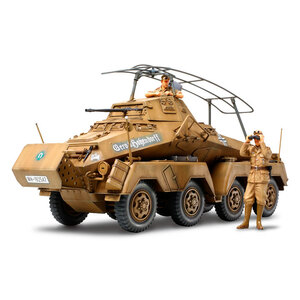 Tamiya 35297 German 8-Wheeled Heavy Armored Car Sd.Kfz.232 "Africa-Corps" 1:35 Scale Model Military Miniatures No.297
