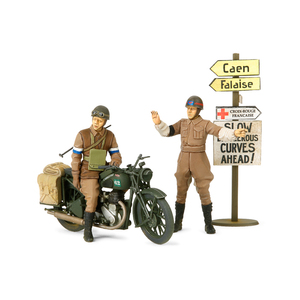 Tamiya 35316 British BSA M20 Motorcycle w/Military Police Set 1:35 Scale Model Military Miniature Series No.316 