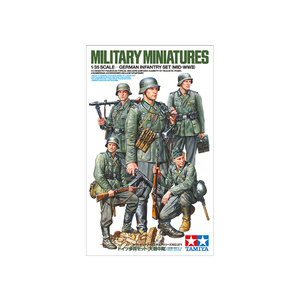 Tamiya 35371 German Infantry Set (Mid-WWII) 1:35 Scale Model Figures 
