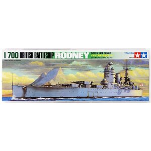 Tamiya 77502 1/700 HMS Rodney Battleship 1:700 Scale Model Ship