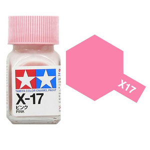Tamiya X17 Pink Enamel Paint 10ml Glass Jar #80017