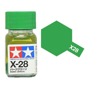 Tamiya X28 Park Green Enamel Paint 10ml Glass Jar #80028