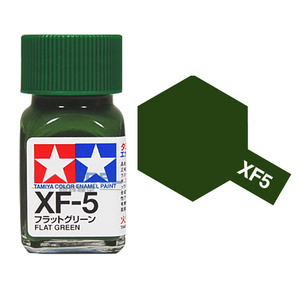Tamiya XF5 Flat Green Enamel Paint 10ml Jar #80305