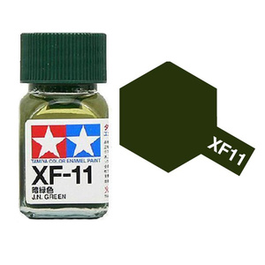 Tamiya XF11 Dark Green Enamel Paint 10ml Jar #80311