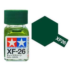 Tamiya XF26 Deep Green Enamel Paint 10ml Jar #80326