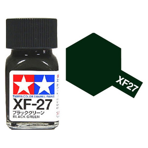 Tamiya XF27 Black Green Enamel Paint 10ml Jar #80326