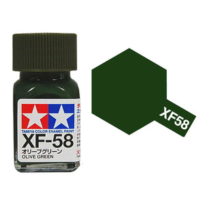 Tamiya XF58 Olive Green Enamel Paint 10ml Jar #80358