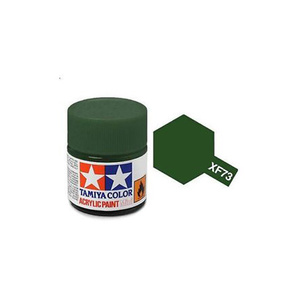 Tamiya #81773 - Acrylic Mini Paint Xf-73 Dark Green /JGSDF 10Ml Bottle