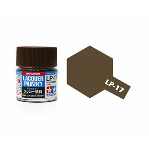 Tamiya #82117 LP-17 Linoleum Deck Brown Flat 10ml Bottle Lacquer Paint