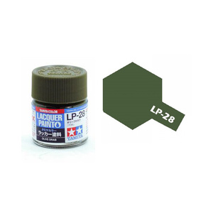 Tamiya #82128 LP-28 Olive Drab 10ml Flat Bottle Lacquer Paint