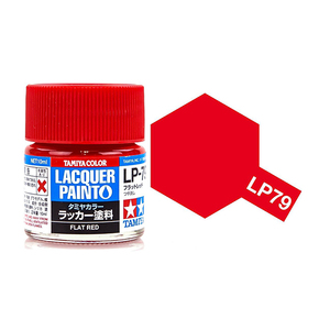 Tamiya - LP-79 Flat Red 10ml Bottle Lacquer Paint #82179