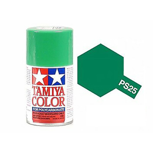 Tamiya PS-25 Bright Green Polycarbanate Spray Paint 100ml  86025