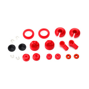 TRAXXAS 7662: Rebuild kit, oil-filled shocks (o-ring, bladder, piston, shaft guide, E-clips, shock cap, shock rod end) renews 2 shocks