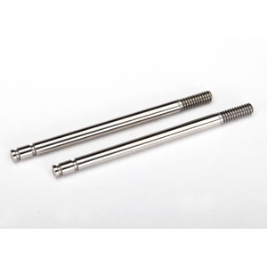 TRAXXAS 7663: Shock shafts, steel, chrome finish (2)