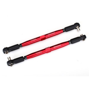 Traxxas 7748R Toe links, X-Maxx Tubes Red Anodized