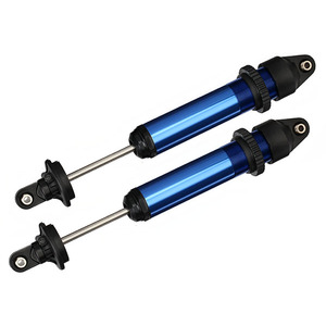 TRAXXAS 7761: Shocks, GTX, aluminum (blue-anodized) (fully assembled w/o springs) (2)