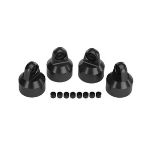TRAXXAS 7764X: Shock caps, aluminum (hard-anodized, PTFE-coated), GTX shocks (4)/ spacers (8)