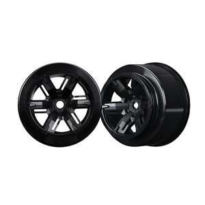 TRAXXAS 7771: Wheels, X-Maxx®, black (left & right)