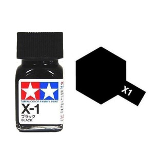 Tamiya X1 Black Enamel Paint 10ml Jar  80001