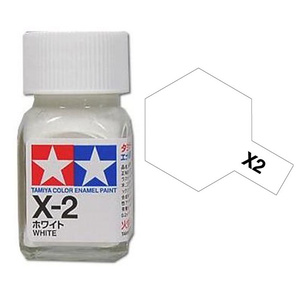 Tamiya X2 White Enamel Paint 10ml Glass Jar  80002