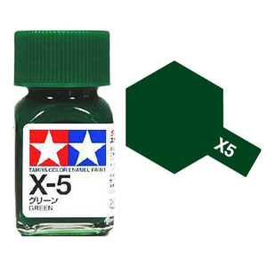 Tamiya X5 Green Enamel Paint 10ml  Glass Ja  80005