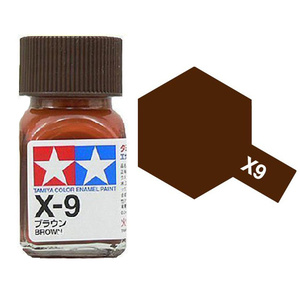 Tamiya X9 Brown Enamel Paint 10ml Glass Jar  80009