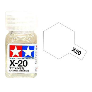 Tamiya X20 Enamel Paint Thinner 10ml Glass Jar  80020