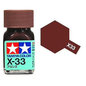 Tamiya X33 Bronze Enamel Paint 10ml Glass Jar  80033