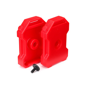 TRAXXAS 8022 Fuel Canisters (Red) (2)/ 3x8 FCS (1)