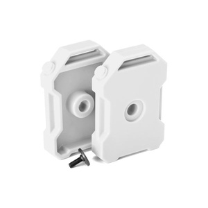 TRAXXAS 8022X: Fuel canisters (white) (2)/ 3x8 FCS (1)
