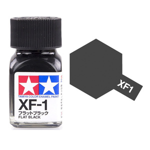 Tamiya XF1 Flat Black Enamel Paint 10ml Jar  80301