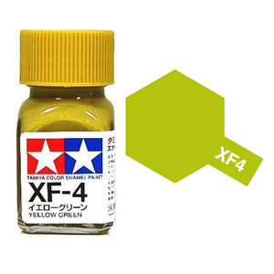 Tamiya XF4 Yellow Green Enamel Paint 10ml Jar  80304