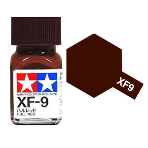 Tamiya XF9 Hull Red Enamel Paint 10ml Jar  80309