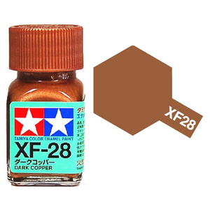 Tamiya XF28 Dark Copper Enamel Paint 10ml Jar  80328