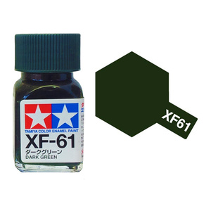 Tamiya XF61 Dark Green Enamel Paint 10ml Jar  80361
