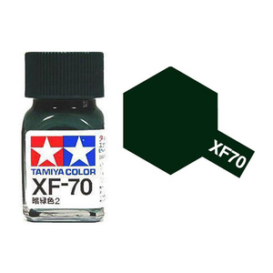 Tamiya XF70 Dark Green Enamel Paint 10ml Jar  80370
