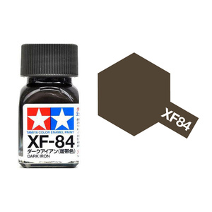 Tamiya XF84 Dark Iron (Track Colour) Enamel Paint 10ml Jar  80384