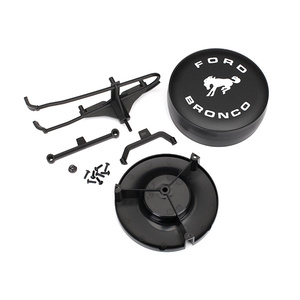 TRAXXAS 8074 Spare tire mount/ Mounting bracket/ Spare tire cover/ Mounting hardware