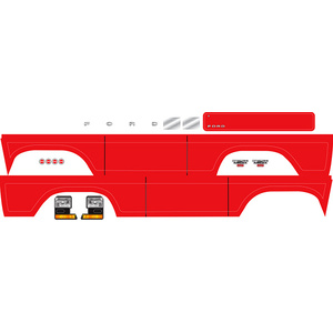 TRAXXAS 8078R Decal sheet, Bronco, red