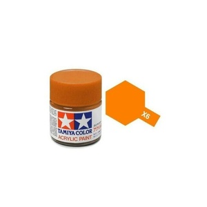 Tamiya  81506 - Acrylic Mini Paint X-6 Orange 10ML Bottle