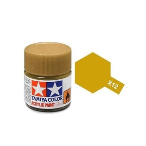 Tamiya  81512 - Acrylic Mini Paint X-12 Gold Leaf 10Ml Bottle