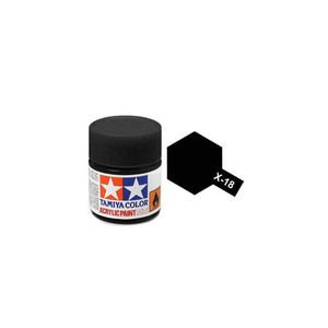 Tamiya  81518 - Acrylic Mini Paint X-18 Semi Gloss Black 10Ml Bottle